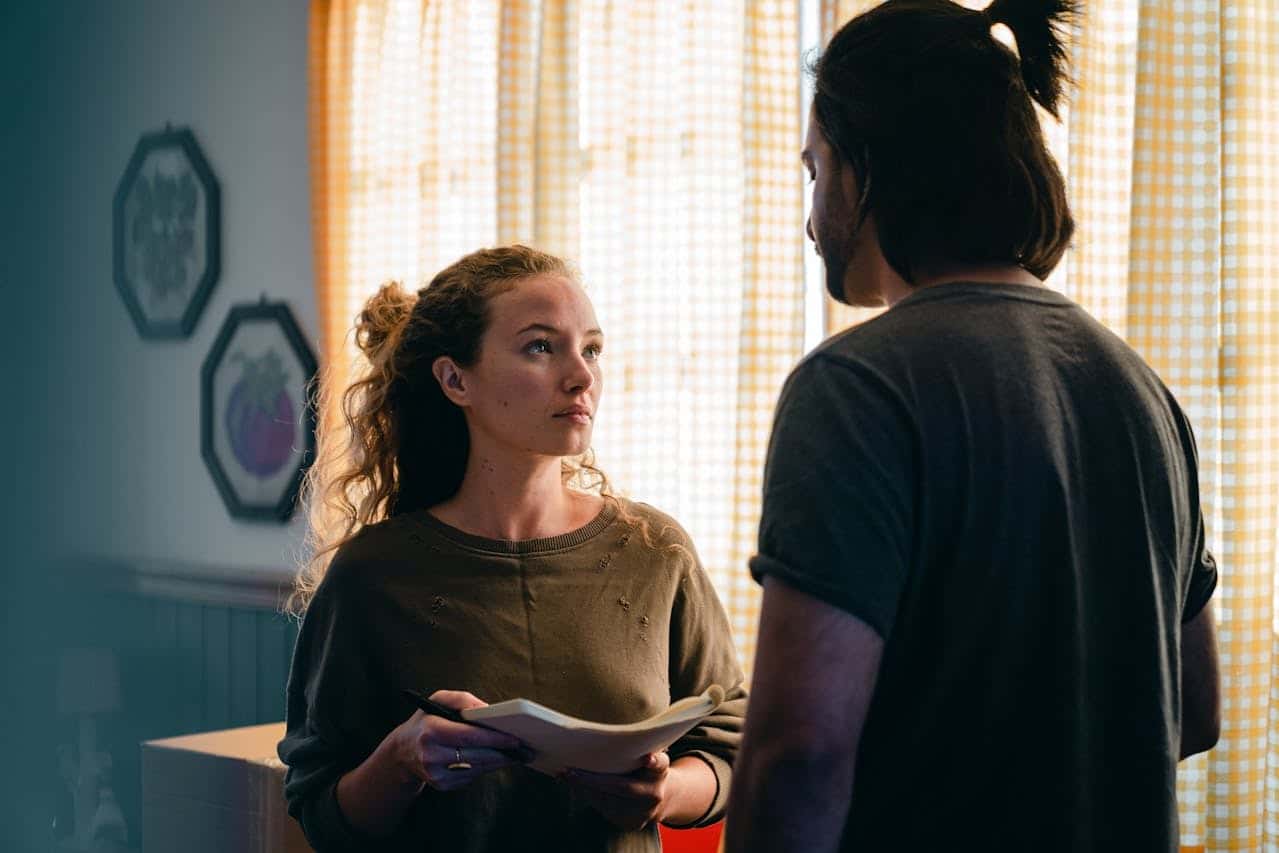 couple serious conversation