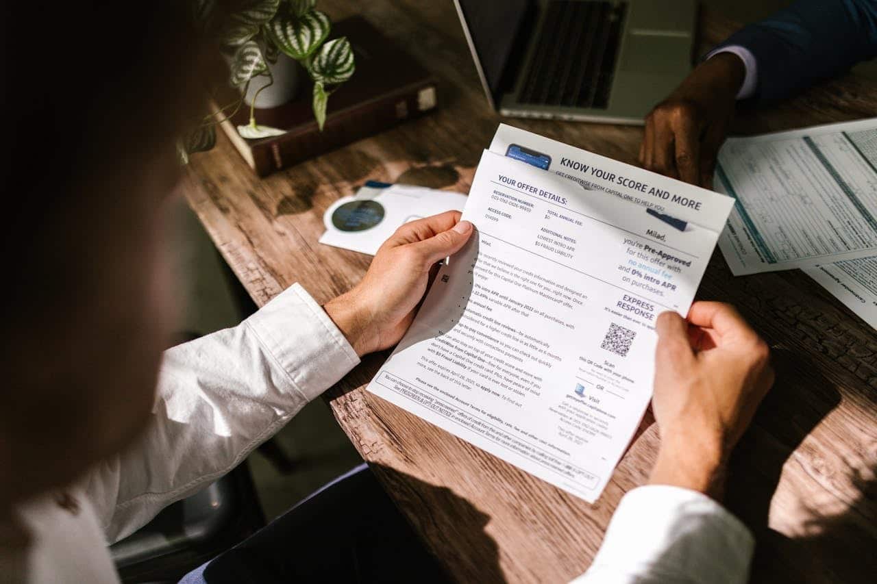 man reviewing finances