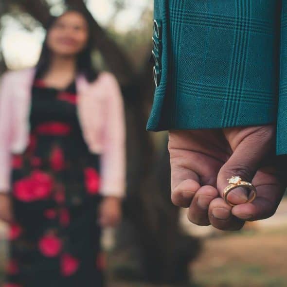 A man about to propose to his girlfriend