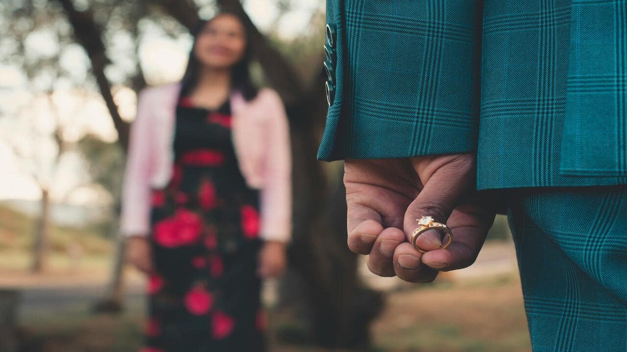 A man about to propose to his girlfriend
