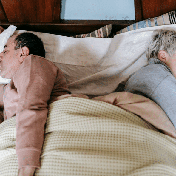 A couple in bed