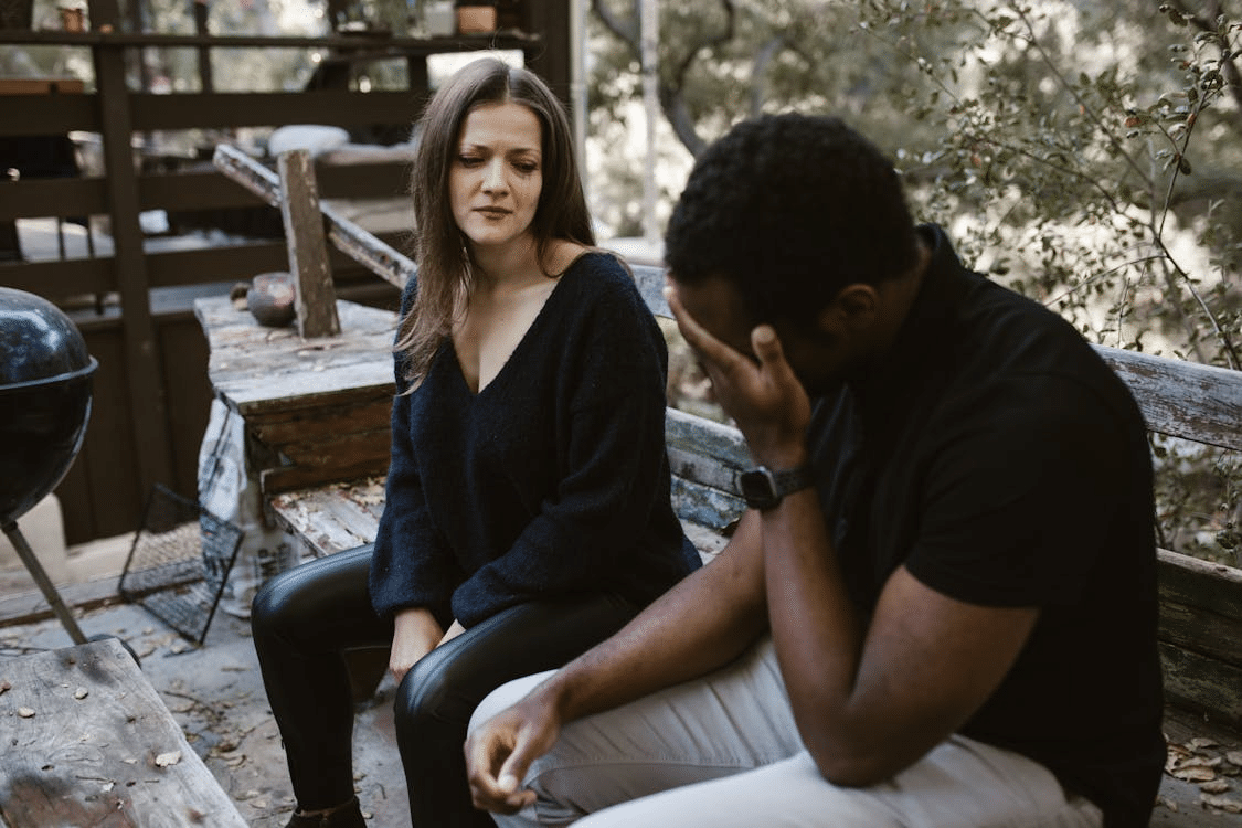 A couple arguing