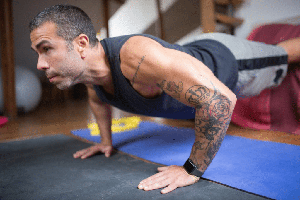 A man working out