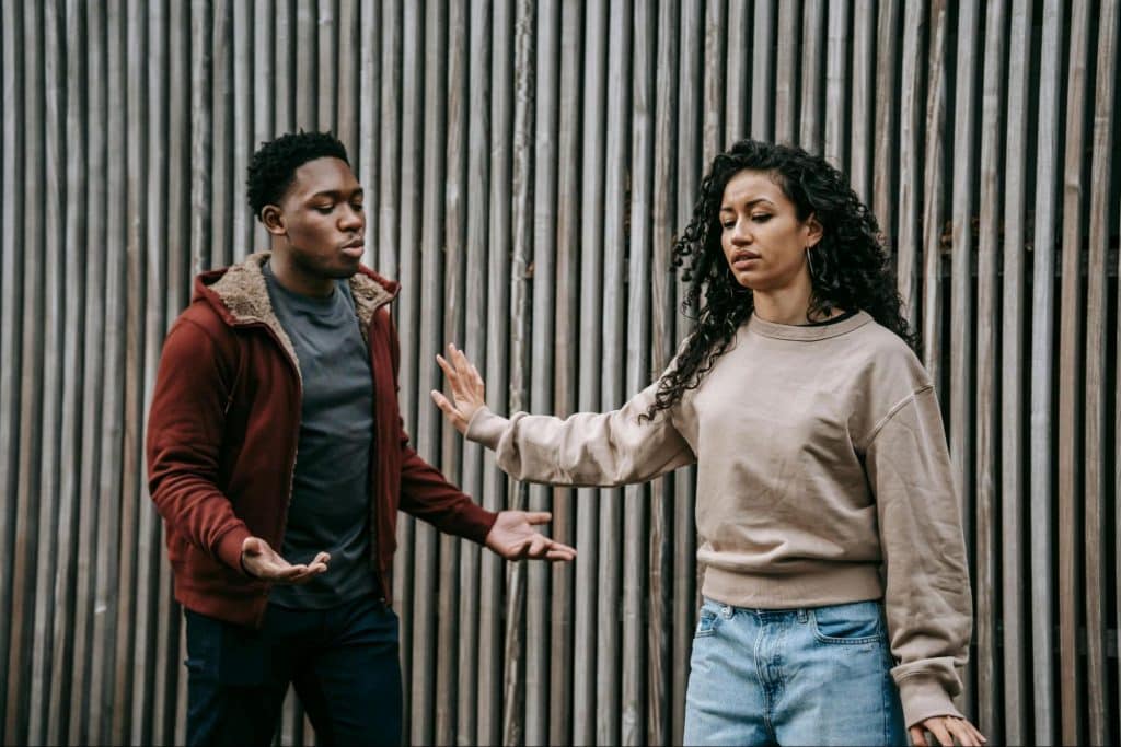 Woman not explaining to a man
