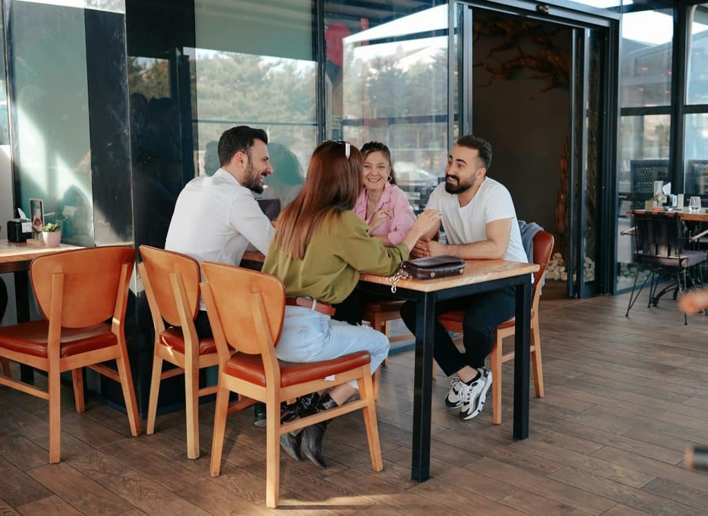 couple social setting