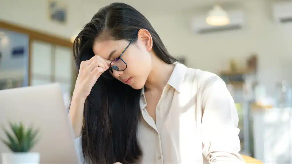 Woman disappointed