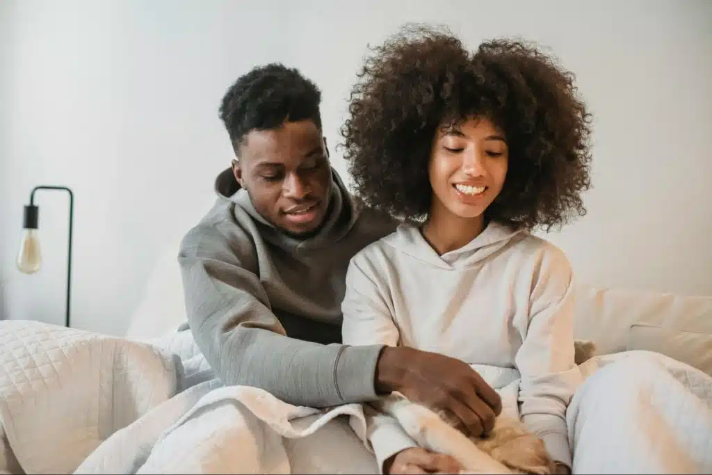 A man and woman together