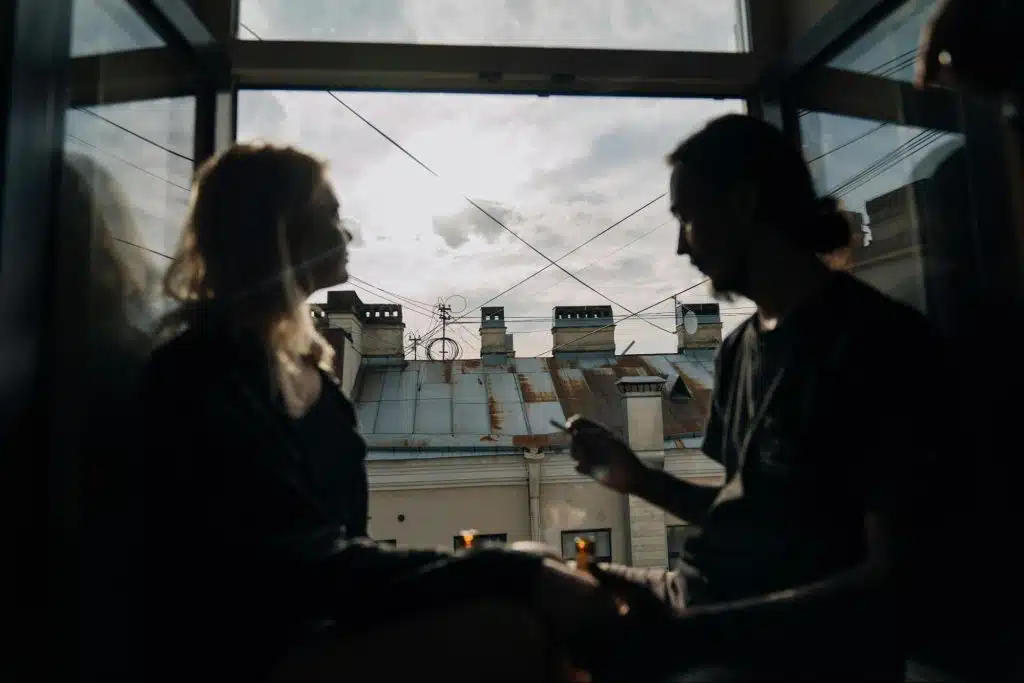 A man and woman together