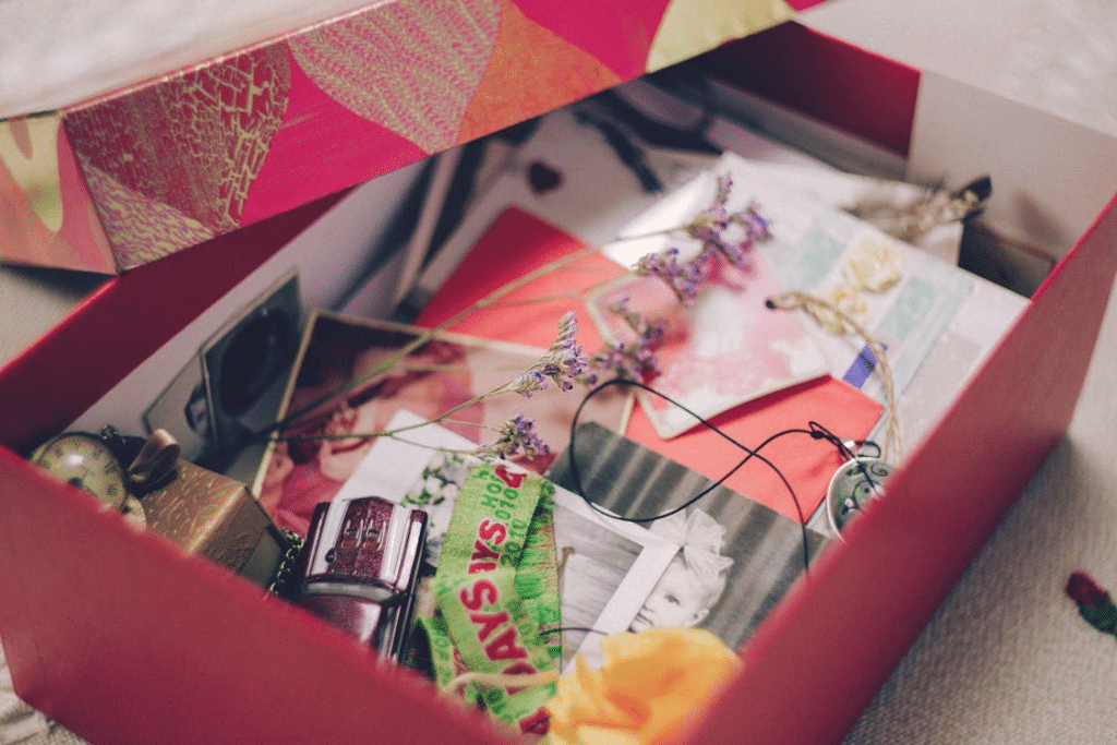 A photo of a box