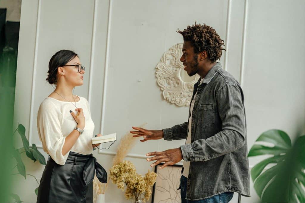 A man arguing with woman