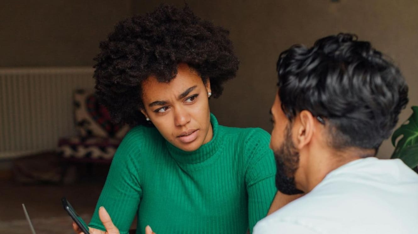 Woman looking confused 
