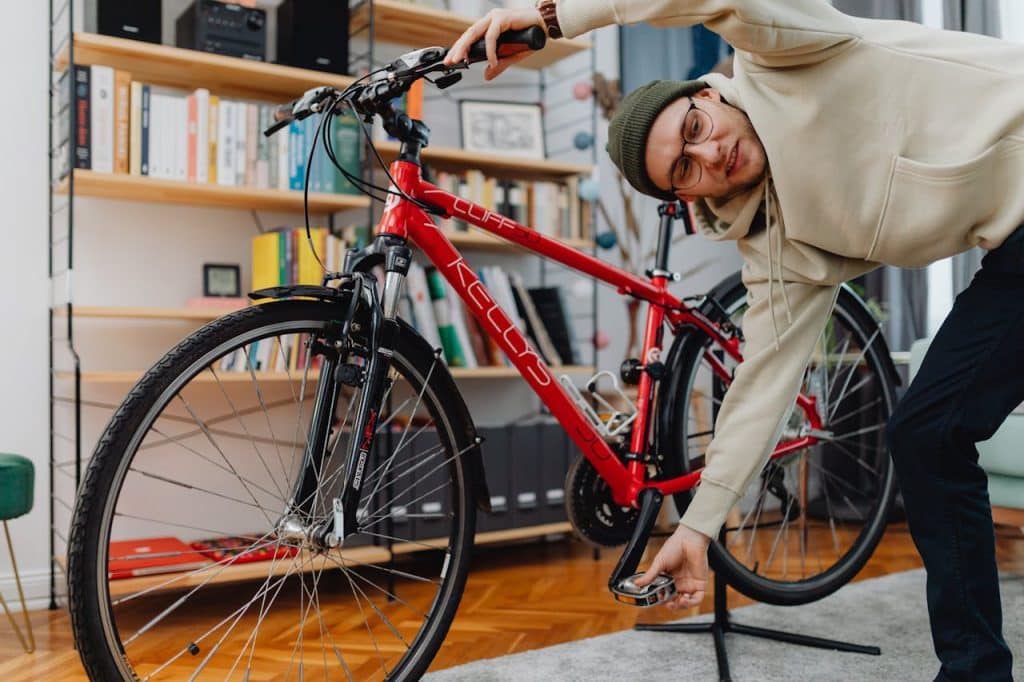 man pursuing hobby