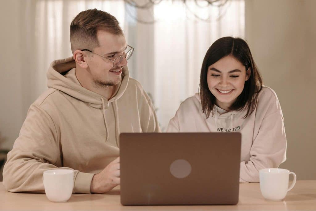 A man and woman together
