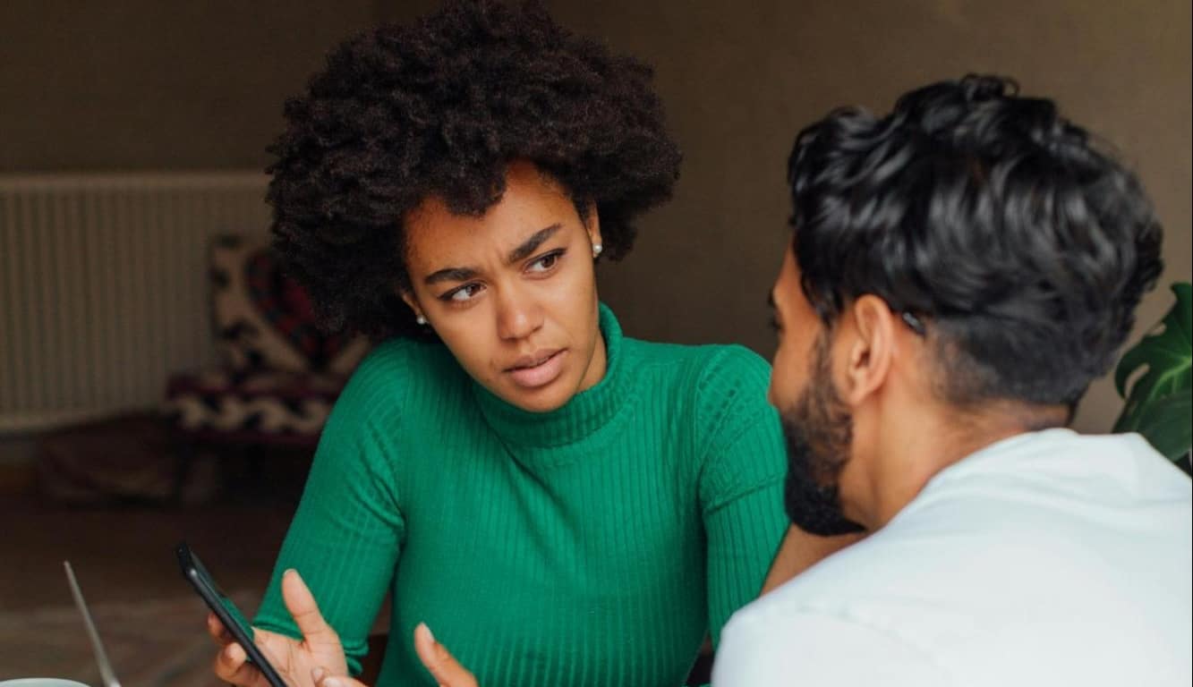 Woman getting confused