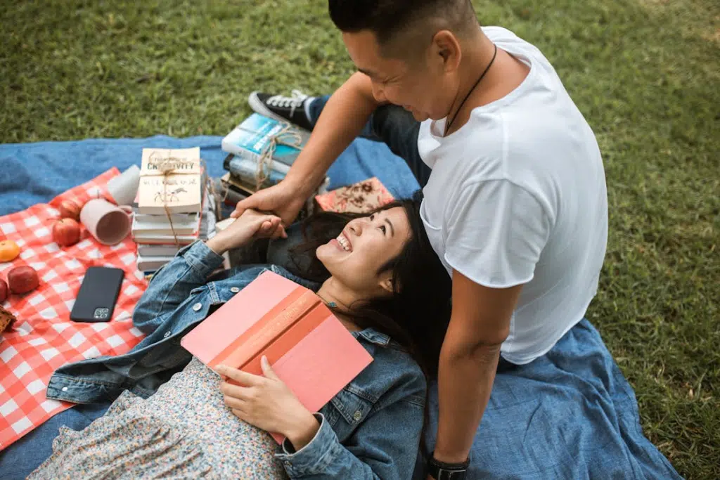 A couple on a picnic