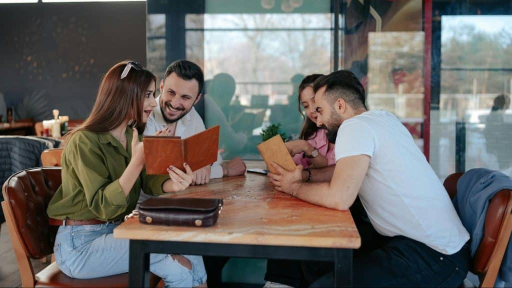 Group of people at the restaurant