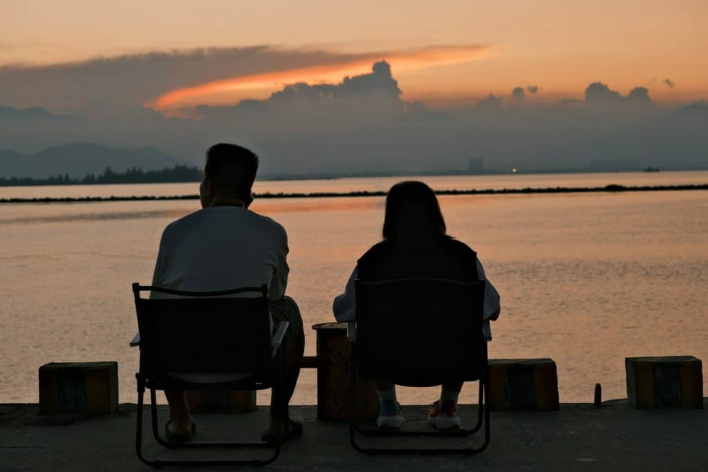 couple calm but distant