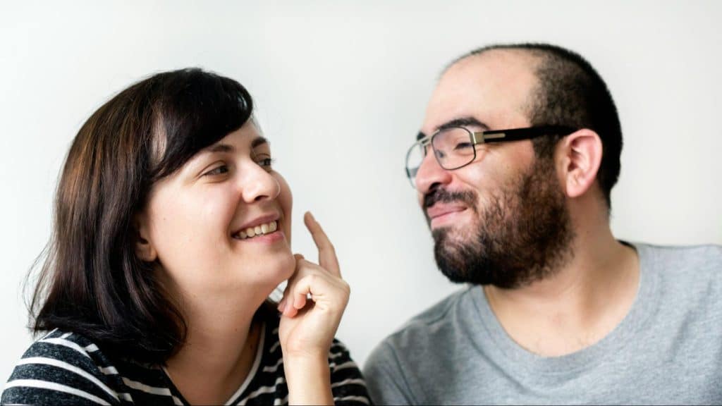 A man and woman together