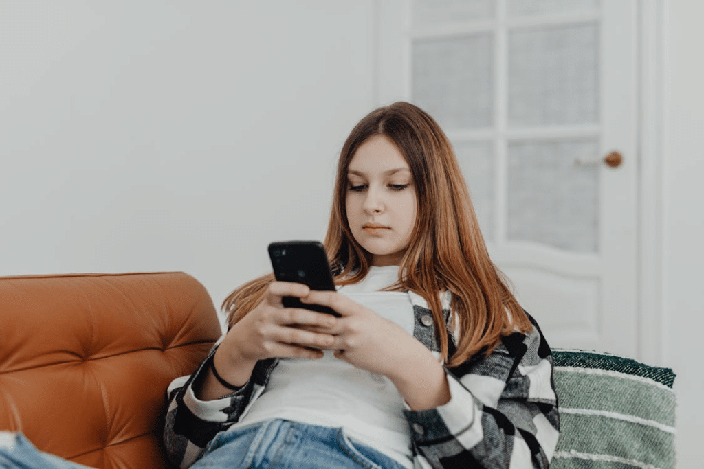 Woman Using Smartphone