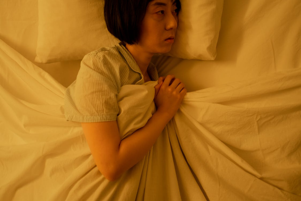 A Sad Woman in Bed