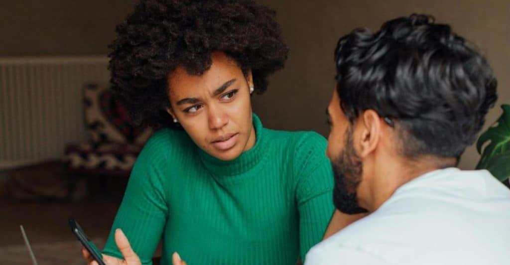 Woman getting confused 