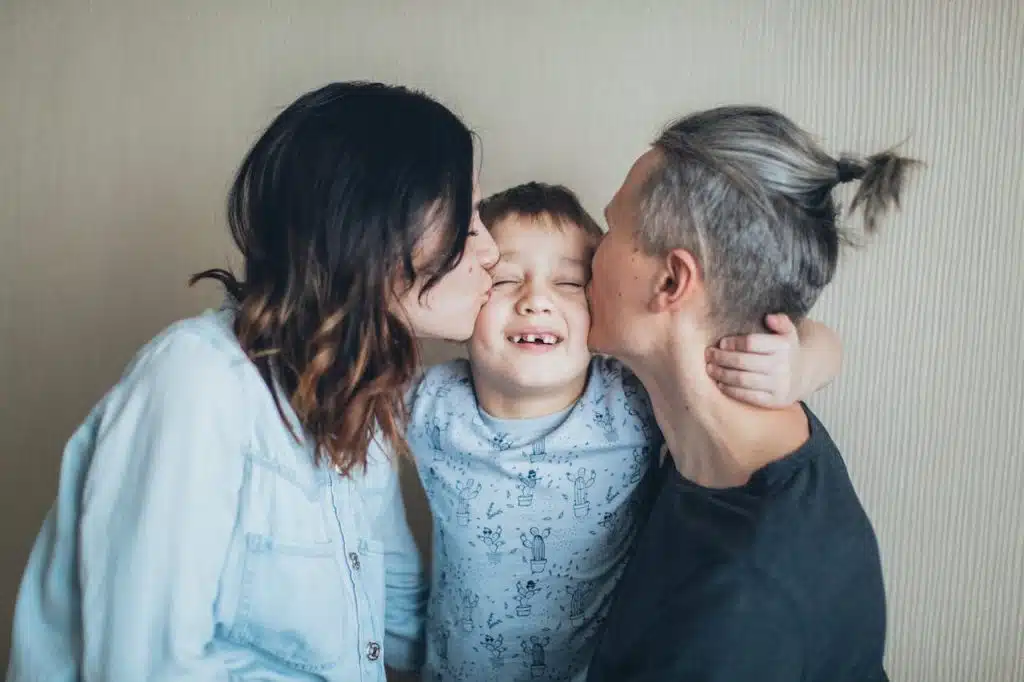 parent child calm moment