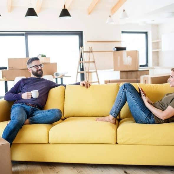 couple at couch