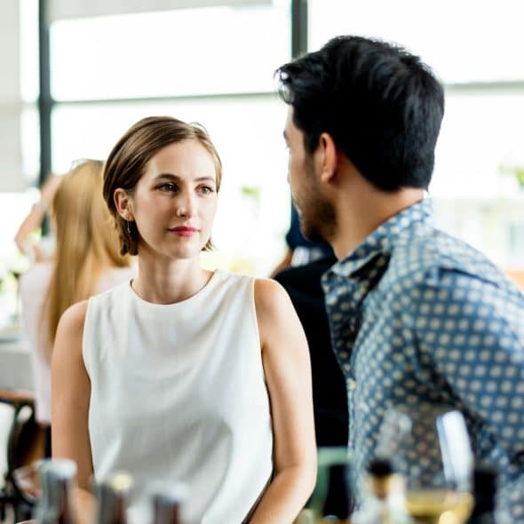 couple talking