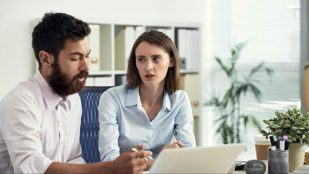 A man not listening to woman