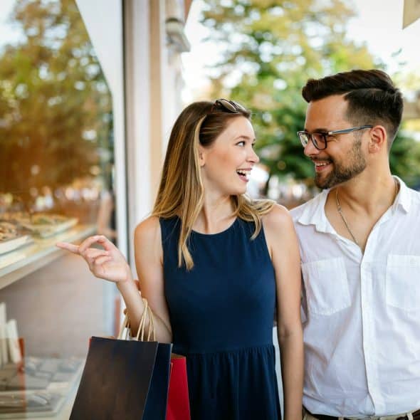 couple shopping together