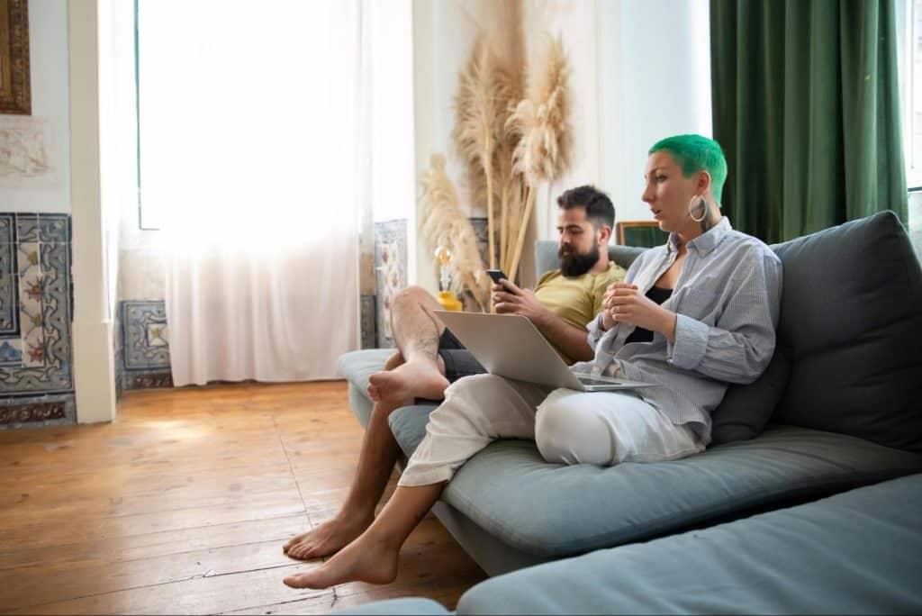 A man not talking to woman