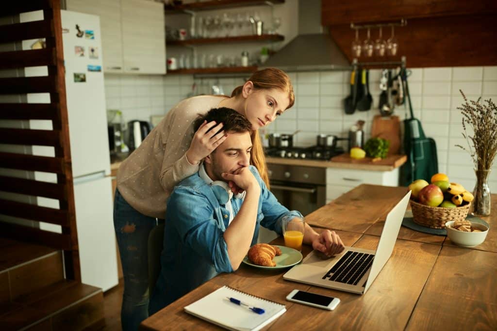 discussion at kitchen table