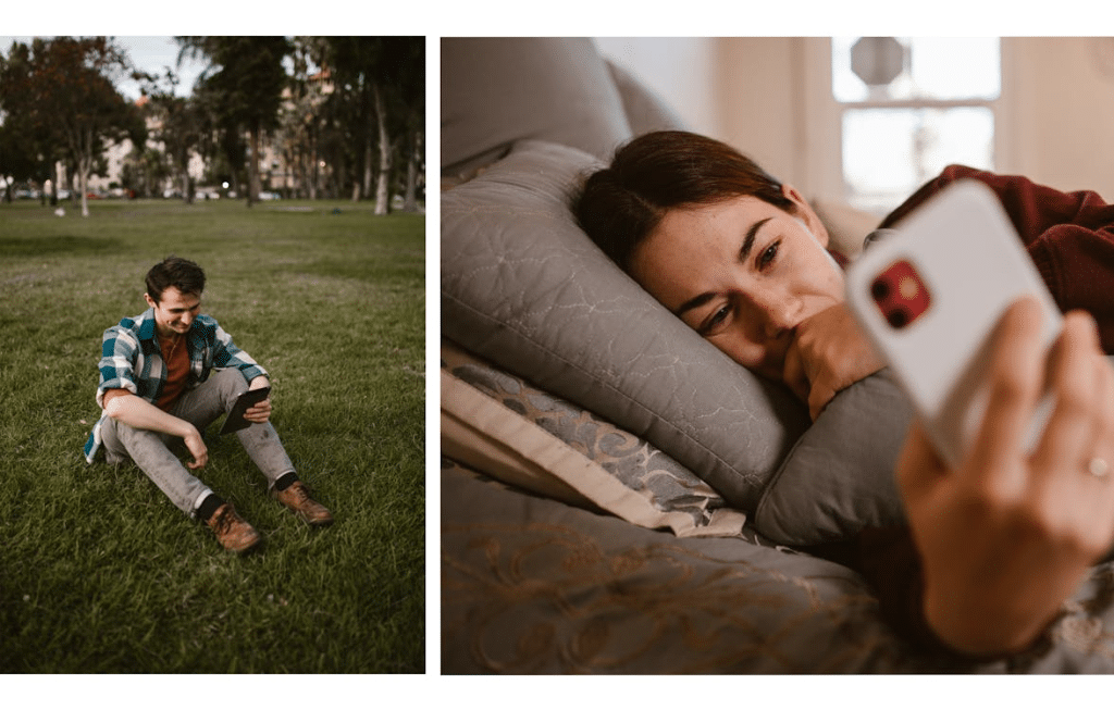 A Couple in a Video Call