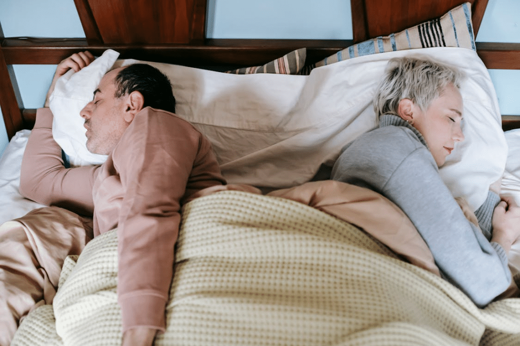 A couple in bed