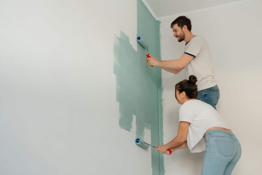 couple collaborating on a task