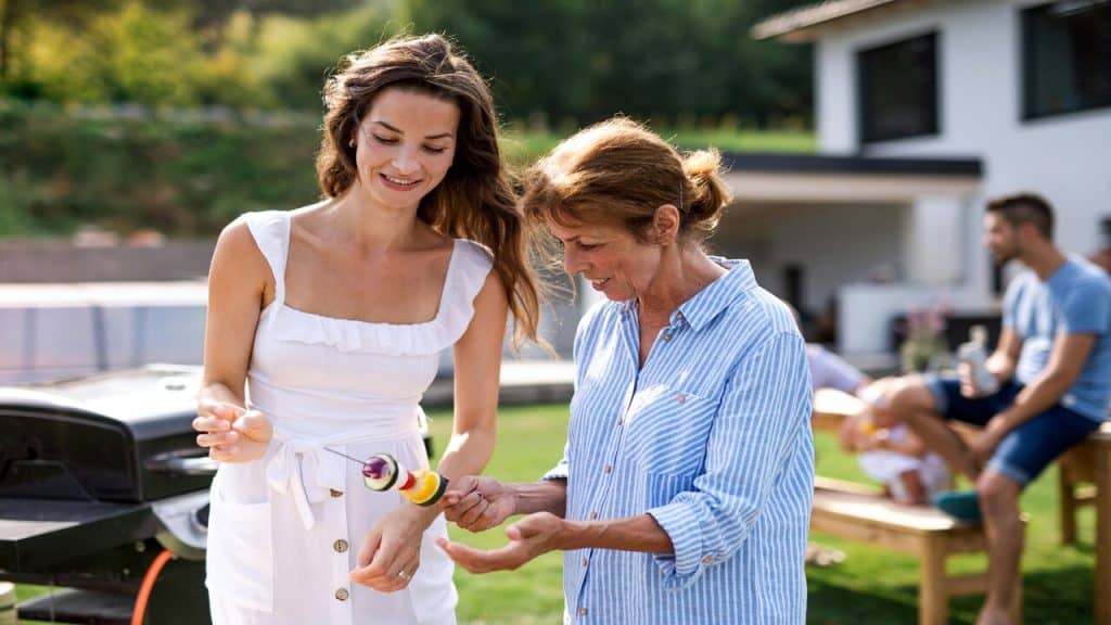 A woman with her mother-in-law
