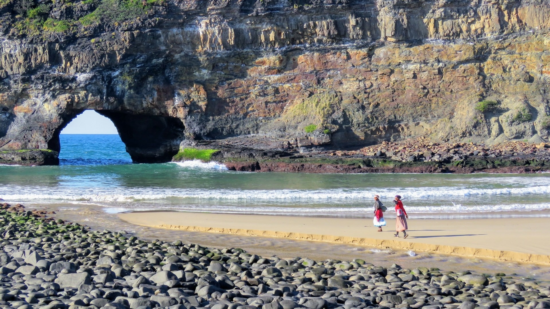 A beach scenery