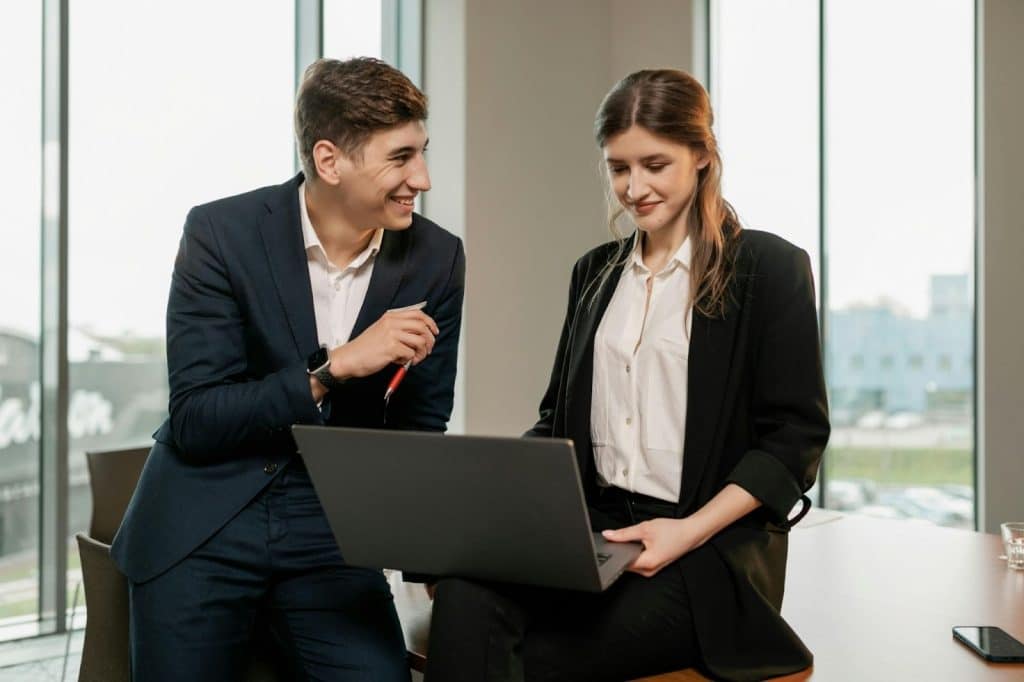 Man attracted to woman