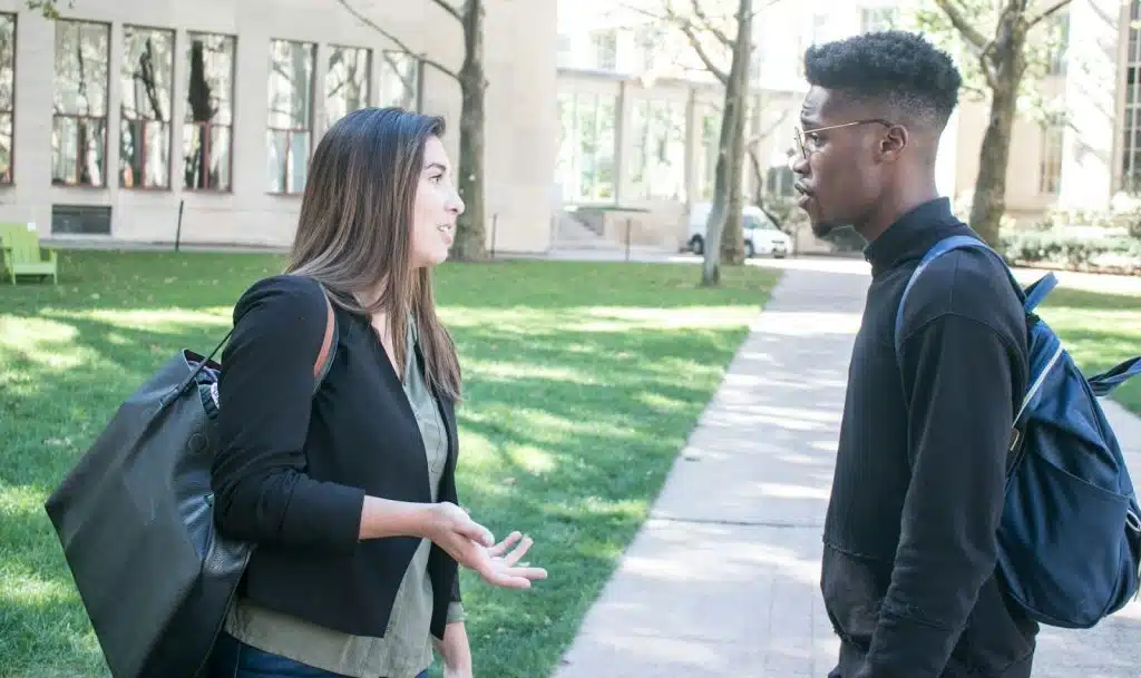 serious couple discussion