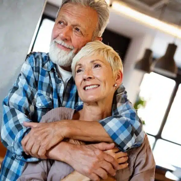 A cheerful senior couple enjoying life and spending time together.