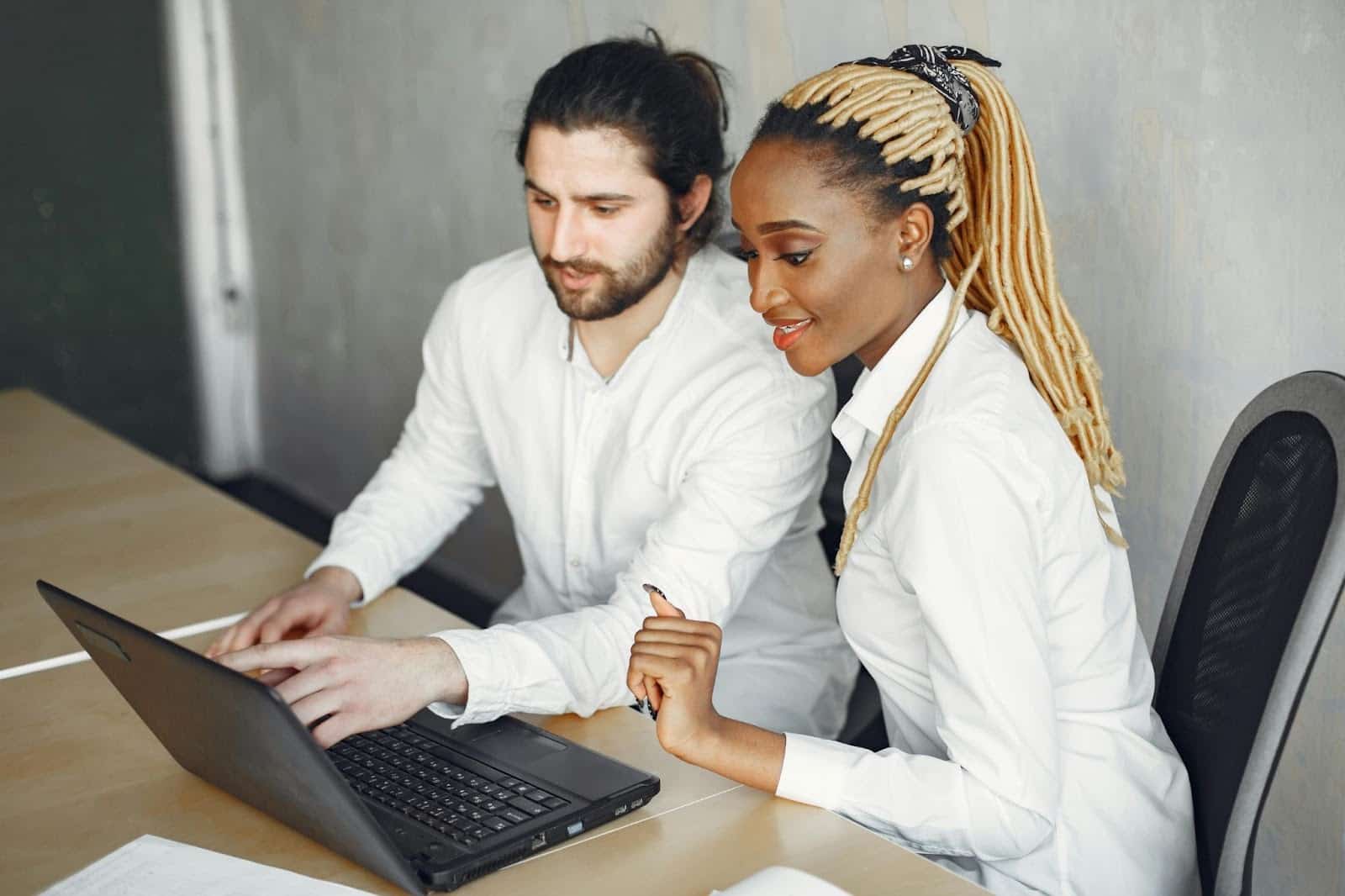 A man and woman together