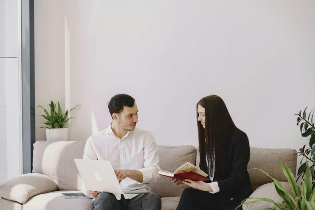 A man and woman together