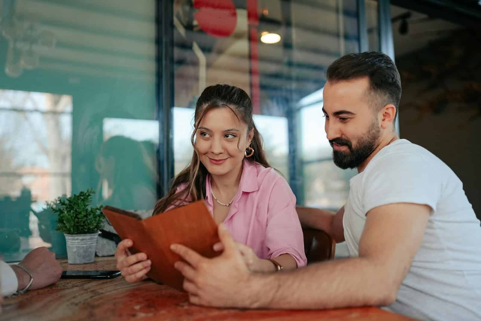 couple planning table