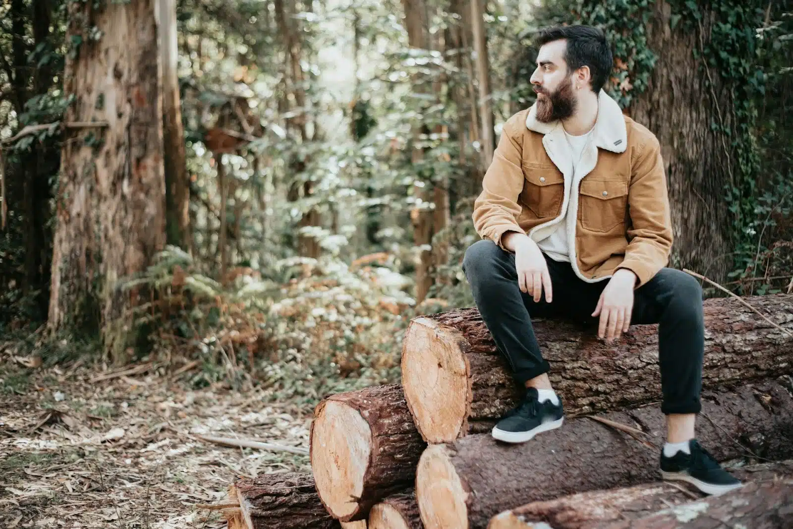 man outdoors