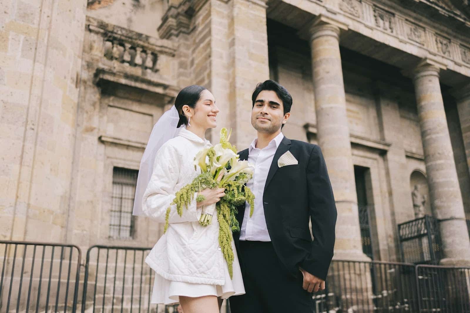 married couple walking
