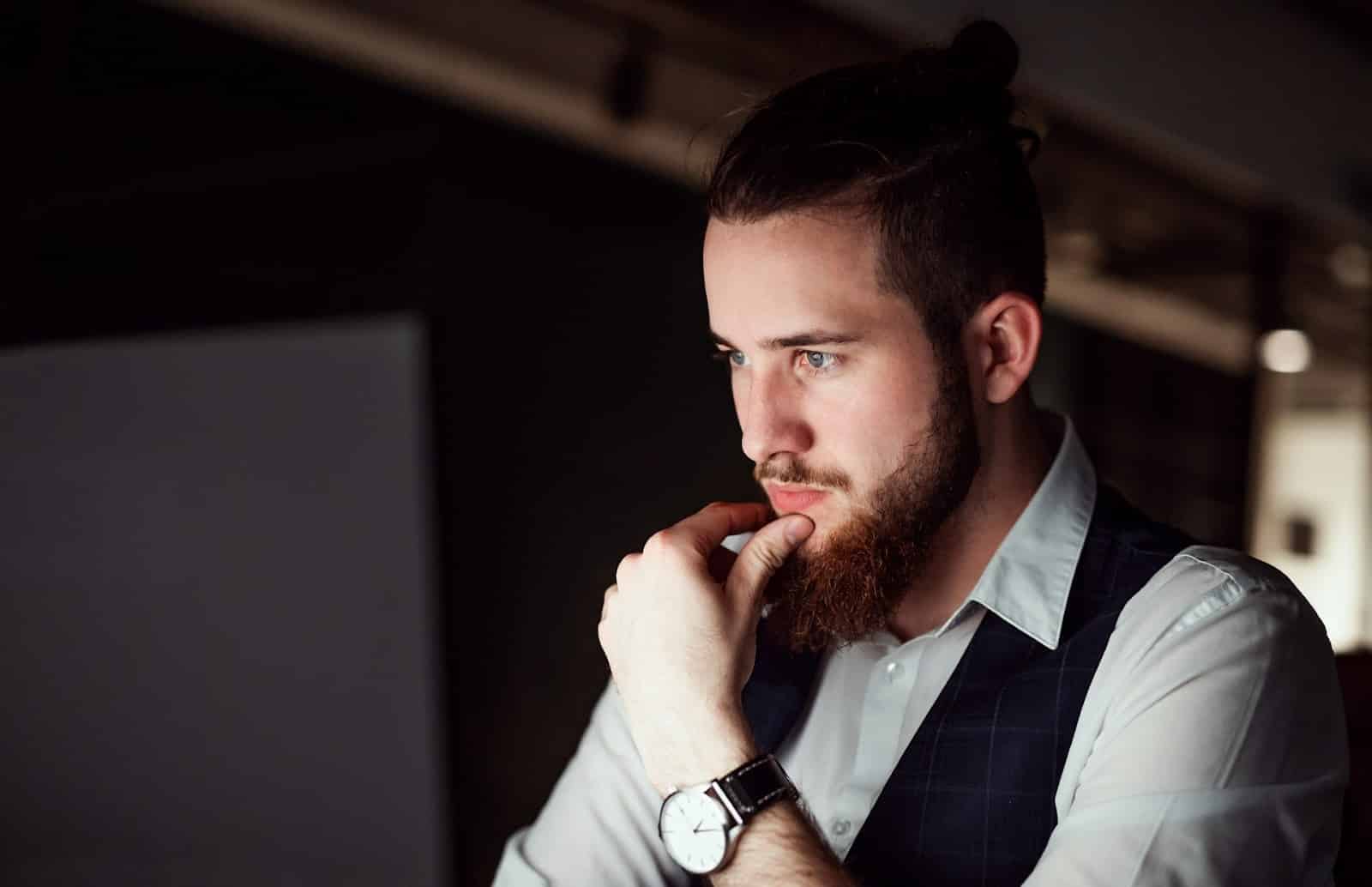 calm man portrait