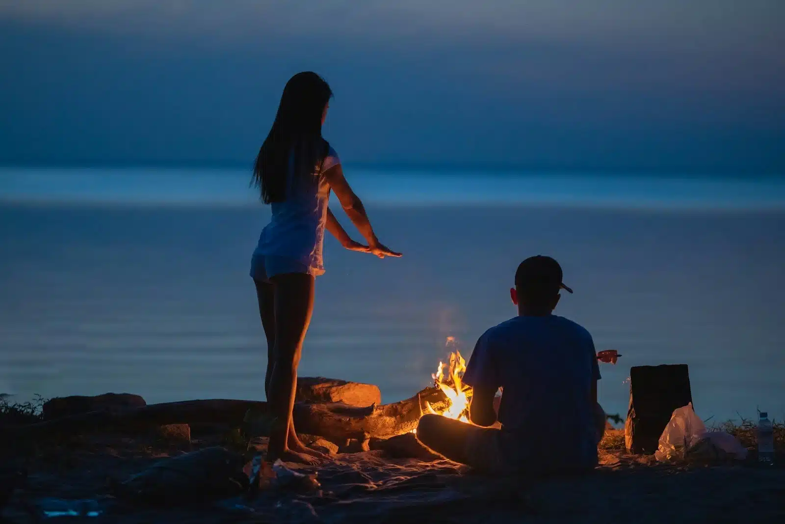 couple silent evening