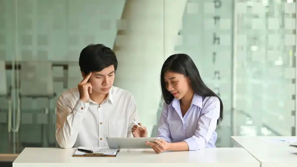 A man not listening to woman