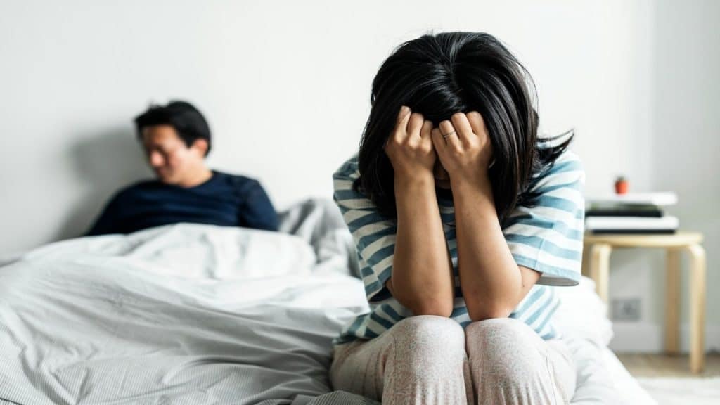 A couple experiencing a conflict