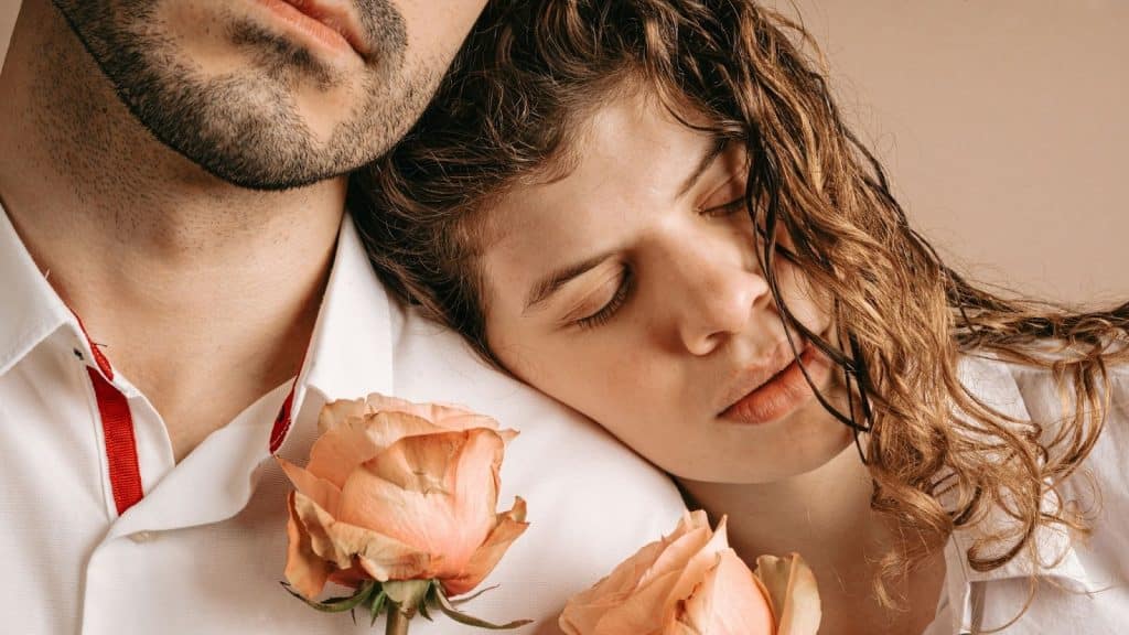 Man and woman close to each other